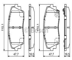 Bosch 0986494688 klocki hamulc. kia picanto  11- przód