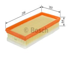 Bosch 1457433583 filtr powietrza volvo, ford focus ii (da_), volvo s40 ii (ms)