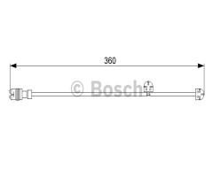 Bosch 1987473023 czujnik klock. hamulc., porsche boxster (987)