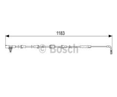 Bosch 1987473031 czujnik klock. hamulc., land rover discovery iv (la)