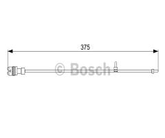 Bosch 1987473035 czujnik klock. hamulc., porsche boxster (987)