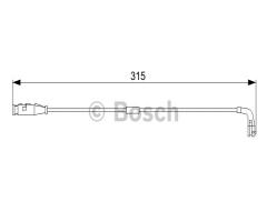 Bosch 1987473039 czujnik klock. hamulc., opel vectra c gts