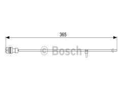 Bosch 1987473040 czujnik klock. hamulc., porsche 911 (997)