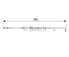 Bosch 1987473049 czujnik klock. hamulc., bmw x6 (e71, e72)