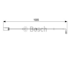 Bosch 1987473053 czujnik klock. hamulc., bmw 5 (e61) touring 