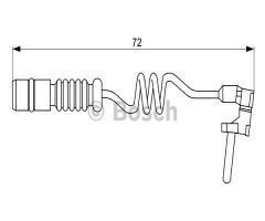 Bosch 1987473057 czujnik klock. hamulc., mercedes-benz klasa g (w463), puch g-modell (w 463)