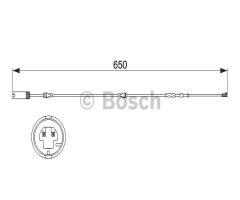 Bosch 1987473513 czujnik klock. hamulc., bmw 3 (e90)