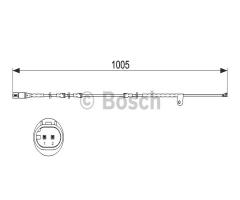 Bosch 1987473521 czujnik klock. hamulc., bmw x6 (e71, e72)