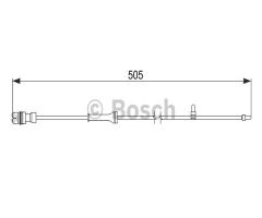 Bosch 1987474592 czujnik klock. hamulc., porsche boxster (986)