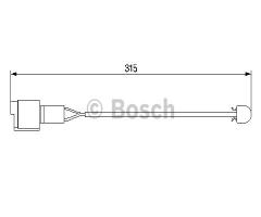 Bosch 1987474951 czujnik klock. hamulc. bmw 5 e34  91-95 przód, bmw 5 (e34)