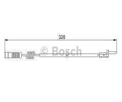 Bosch 1987474964 czujnik klock. hamulc. mercedes m-klasa 98-05 t, mercedes-benz klasa m (w163)