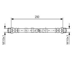 Bosch 1987476061 przewód hamulcowy giętki, bmw 3 (e21), volvo 240 (p242, p244)