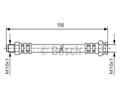 Bosch 1987476152 przewód hamulcowy giętki, fiat idea, lancia ypsilon (843)