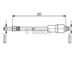 Bosch 1987476173 przewód hamulcowy giętki, bmw 5 (e39)