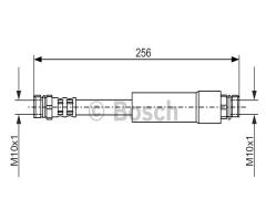 Bosch 1987476284 przewód hamulcowy giętki vw golf v  03-08 tył, audi a3 sportback (8pa)