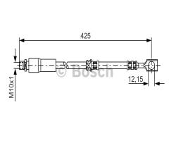 Bosch 1987476386 przewód hamulcowy giętki, opel vectra c, saab 9-3 (ys3f)