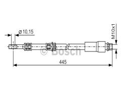 Bosch 1987476455 przewód hamulcowy giętki, opel astra h kombi (l35)