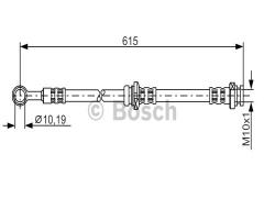 Bosch 1987476998 przewód hamulcowy giętki, nissan almera tino (v10)