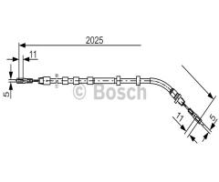 Bosch 1987477903 linka hamulca ręcznego, mercedes-benz klasa m (w163)