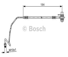 Bosch 1987481534 przewód hamulcowy giętki, audi a6 (4a, c4), skoda superb (3u4)