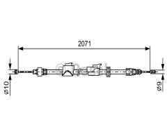 Bosch 1987482242 linka hamulca ręcznego, ford mondeo iv turnier (ba7)