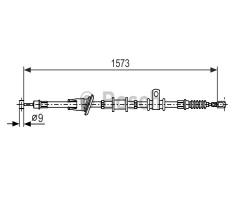 Bosch 1987482399 linka hamulca ręcznego, mitsubishi space star (dg_a)