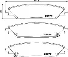 Brembo p49050 klocki hamulc. mazda 3  13- przód, mazda 3 (bm)