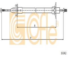 Cofle 10.2412 linka sprzęgła ford, ford fiesta iii (gfj)