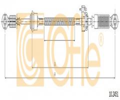 Cofle 10.2451 linka zmiany biegów ford, ford transit autobus (fd_ _, fb_ _, fs_ _, fz_ _, fc_ _)