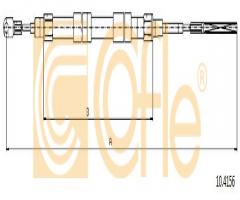 Cofle 10.4156 linka hamulca ręcznego bmw, bmw z3 (e36)