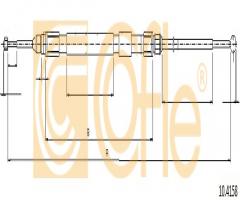 Cofle 10.4158 linka hamulca ręcznego bmw, bmw 5 (e60)