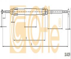 Cofle 10.4159 linka hamulca ręcznego bmw, bmw z4 (e85)