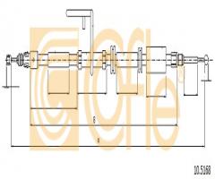 Cofle 10.5168 linka hamulca ręcznego land rover, land rover freelander 2 (fa_)