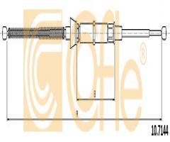 Cofle 10.7144 linka hamulca ręcznego skoda, seat mii (kf1_), skoda citigo, vw up