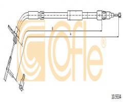 Cofle 10.9334 linka hamulca ręcznego mercedes, mercedes-benz klasa a (w169)