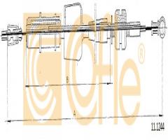 Cofle 11.1244 linka gazu opel, opel vectra a (86_, 87_)