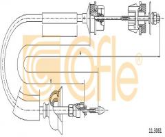 Cofle 11.3061 linka sprzęgła peugeot, peugeot 405 ii (4b)