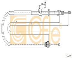 Cofle 11.5495 linka hamulca ręcznego ford, ford galaxy (wa6)