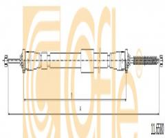 Cofle 11.6580 linka hamulca ręcznego renault, renault clio grandtour iv