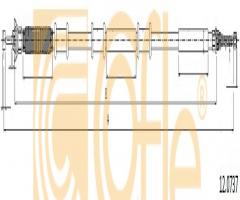 Cofle 12.0737 linka hamulca ręcznego fiat, fiat doblo cargo (223)