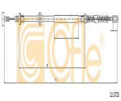 Cofle 12.3723 linka hamulca ręcznego iveco, iveco daily iv platforma / podwozie