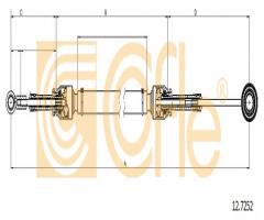 Cofle 12.7252 linka zmiany biegów fiat, fiat punto (188)