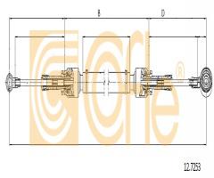 Cofle 12.7253 linka zmiany biegów fiat, fiat punto (188)