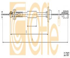 Cofle 12.7307 linka gazu fiat, fiat seicento (187)