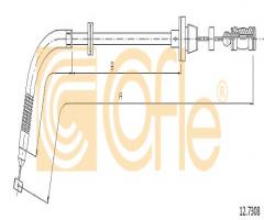 Cofle 12.7308 linka gazu fiat, fiat seicento (187)