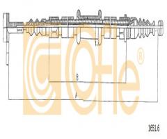 Cofle 1651.6 linka hamulca ręcznego lancia, fiat tipo (160), lancia dedra (835)