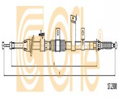 Cofle 17.2300 linka hamulca ręcznego mitsubishi, citroËn c4 aircross, mitsubishi asx (ga_w_)