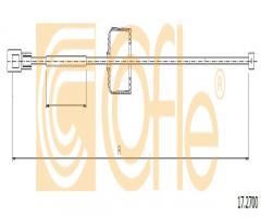 Cofle 17.2700 linka hamulca ręcznego mercedes, mercedes-benz klasa e (w211)