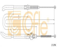 Cofle 17.2706 linka hamulca ręcznego bmw, bmw 3 (e90)