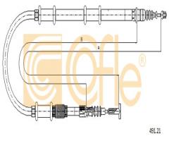 Cofle 491.21 linka hamulca ręcznego fiat, fiat multipla (186)